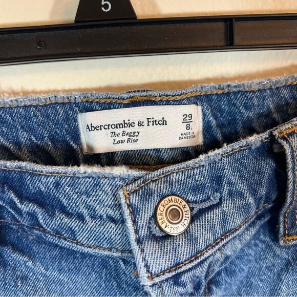 Abercrombie & Fitch The Baggy Low Rise Jeans 8Long - Picture 4 of 11